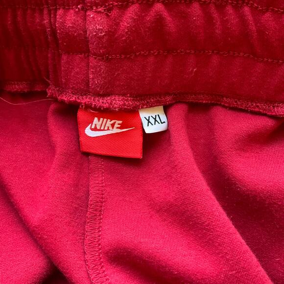 Nike Men’s Red Tech Fleece Jogger Sweatpants Size 2XL Athletic Fit Drawstring - Picture 3 of 8